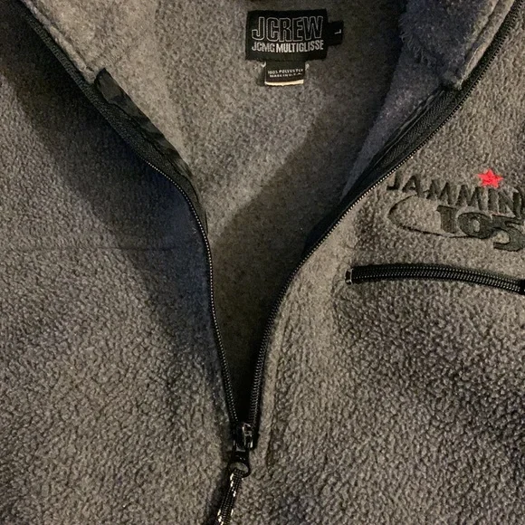 J. CREW. JCMG-MULTIGLISSE. Vintage fleece jacket, 105 jammin logo. Gray - Picture 5 of 11